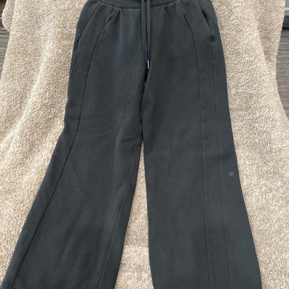 lululemon scuba Black Wide-Leg Lounge Pants